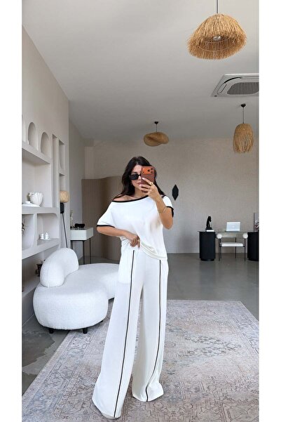 Buket Teke Λευκό Σετ Ρούχων Modal Premium