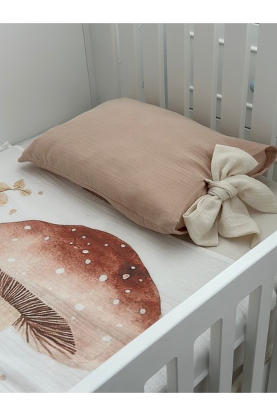 Sincabın Düşleri Welcome Baby Newborn Crib Hospital Discharge Bedding Muslin Pillowcase and Cover Set Organic