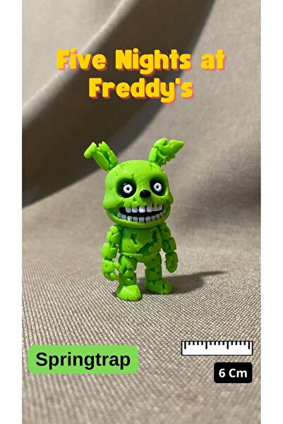 3D Ekspres Springtrap Oynar Eklemli Figür Five Nights at Freddy's 6 Cm