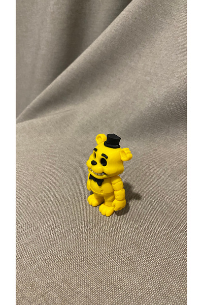 3D Ekspres Golden Freddy Oynar Eklemli Figür Five Nights at Freddy's 6 Cm