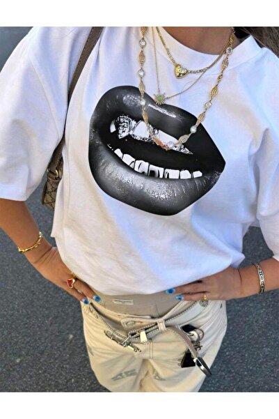 DİVİN Ουνισέξ Κουλ Μπλουζάκι Στριτγουέαρ με Τυπωμένο Σχέδιο Ρουκ