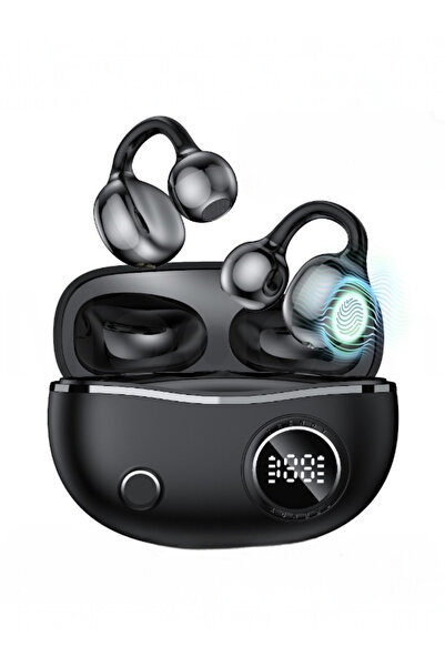 Deppo Trend Bluetooth Küpe Kulaklık Dijital LED Gösterge Kablosuz Sporcu Kula...