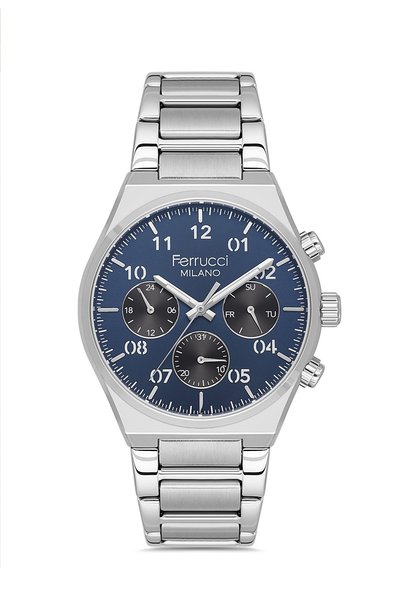 Ferrucci Fcf 03742m.02 Metallic Men's Wristwatch-F800