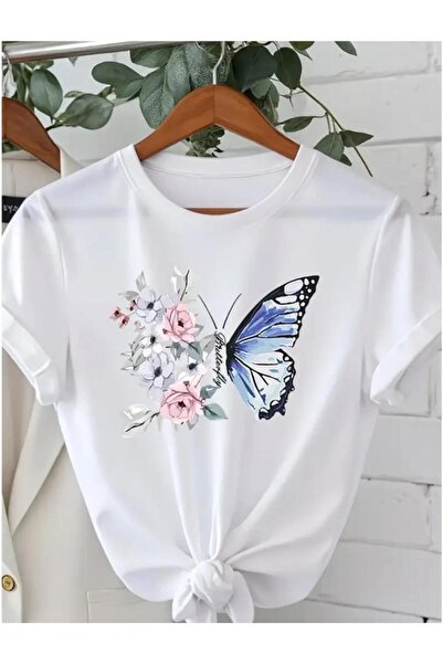 DİVİN Γυναικείο Στυλάτο Μπλουζάκι Streetwear με Στάμπα