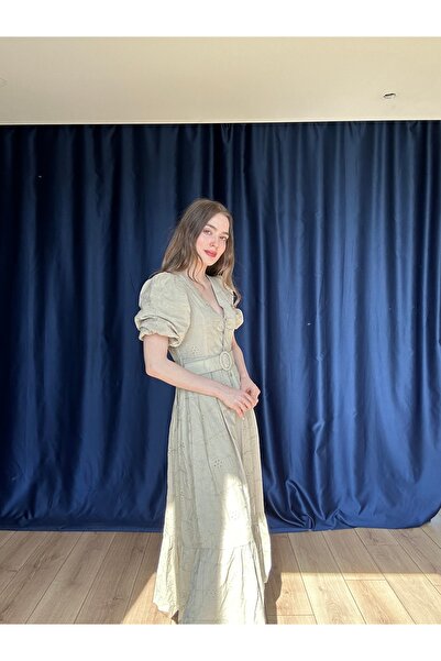 AÈC PRIVÈ Γυναικείο φόρεμα Elizabeth Luxury με ζώνη