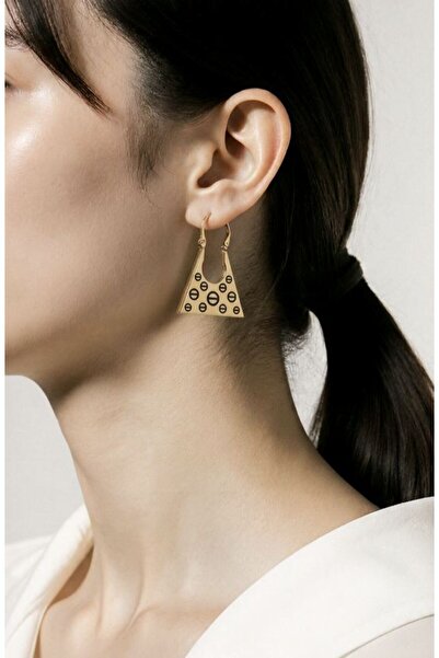 Monalisa Home Figured Zircon Stone Steel Earrings