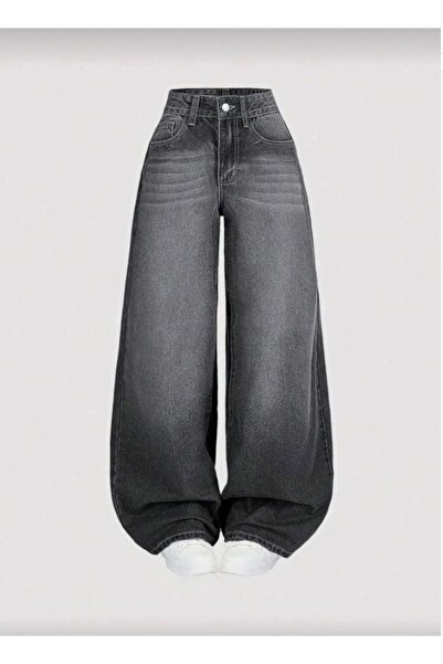 Orions Collection Γυναικείο τζιν παντελόνι με φαρδιά μπατζάκια, πλυμένο και κ...