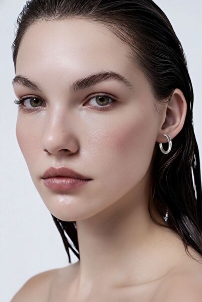 Monalisa Home Small Size 2.5 cm Diameter Silver Color Hoop Earrings