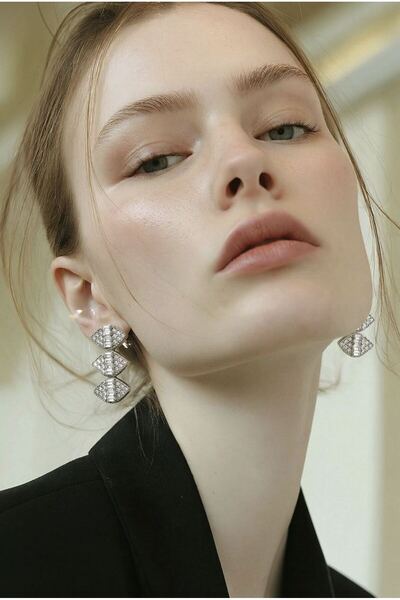 Monalisa Home Zircon Stone Layered Earrings