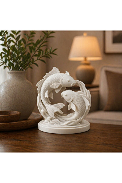Freya Feng Shui Yin Yang Balık Figürü Uyum Bolluk ve Enerji Dengesi Dekor Objesi
