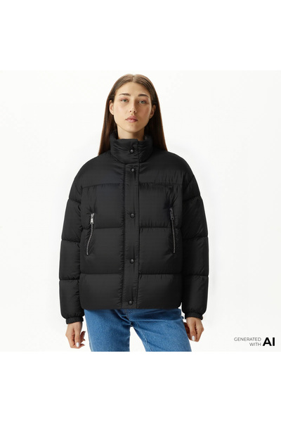 Tommy Hilfiger Kadın Siyah Mont