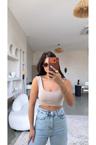 Buket Teke Μπλούζα Βιζόν Μπροστινή Πίσω Οβάλ Ουάστερν Κροπ