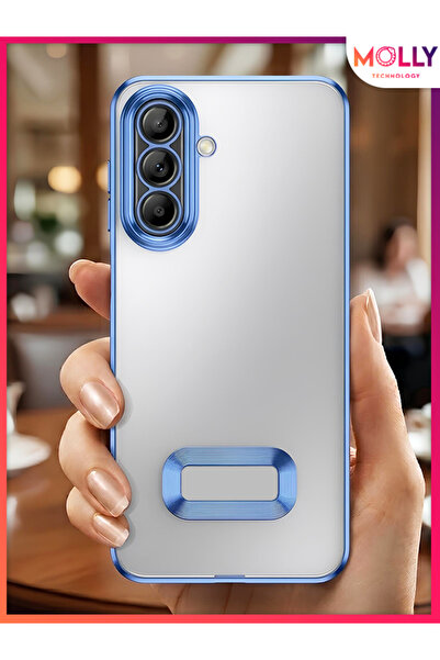 Molly SAMSUNG GALAXY A57 İçin Kenarları Sierra Blue Lens Koruyuculu Lou Lazer...