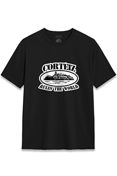 EZG Business Corteiz Rofw Μπλουζάκι με στάμπα σε στυλ δρόμου, Σχέδιο με στάμπ...