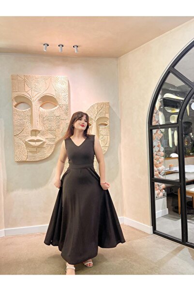 Butik STOLA KAHVERENGİ ELBİSE