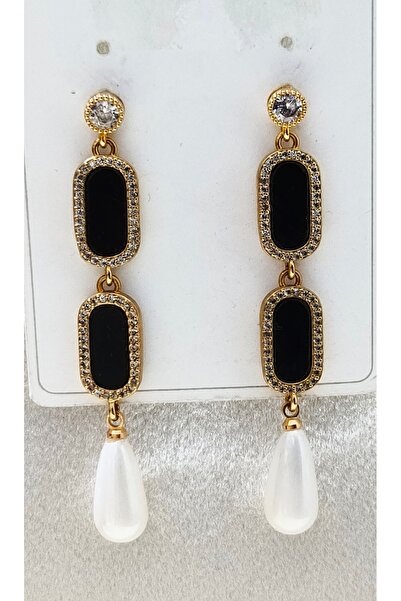 Vintage Sallantılı Gold Renk Kadın Küpe