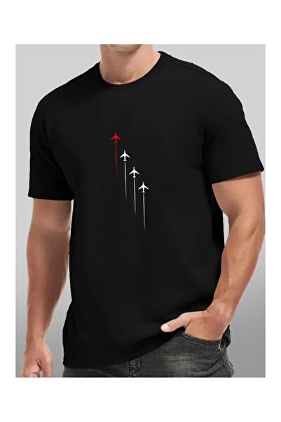 CLASSY.MODA Unisex Μαύρο μπλουζάκι με στάμπα oversize Streetwear Άνετη εφαρμο...