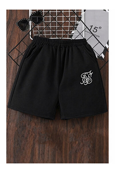 CLASSY.MODA Μαύρο αθλητικό σορτς άνετης εφαρμογής, ελαστικό, καθημερινό, καλο...