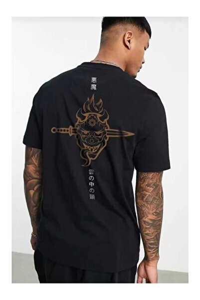 bellanova Unisex Μαύρο μπλουζάκι με στάμπα oversize Streetwear Άνετη εφαρμογή...