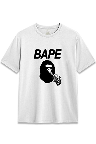 EZG Business Bathing Bape Coke Tshirt Design Printed T-Shirt Unisex 100% Cott...