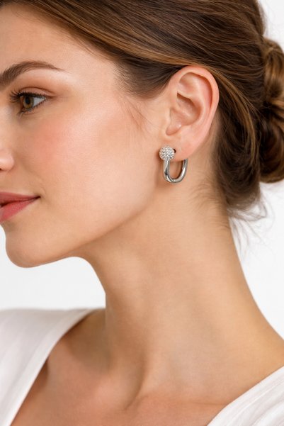 Kelira Special Series Zircon Stone Detailed Ball Women's Earrings