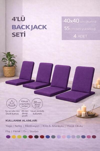 Remege Spor Malzemeleri 4 Adet Duck Kumaş Meditasyon Sandalyesi Backjack Dest...