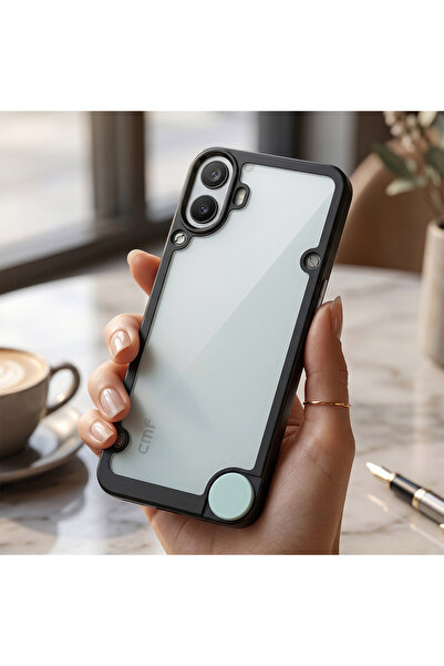 CaseOnn Nothing CMF Phone 1 Kılıf Kamera Korumalı Darbe Emici Şeffaf Arka Kap...