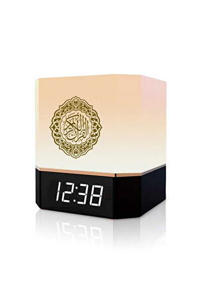 Lorraya Smart Quran Speaker with LED Night Light Digital Clock and App Contro...