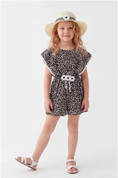 BİANCOFİGLİO Girls' Salopet with Hat and Shorts