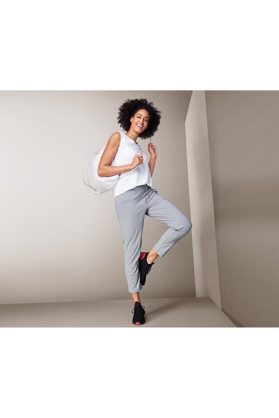 Tchibo Women Sportswear Fit Training Pants, Black/White