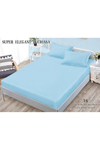 Super Elegant Pucioasa Κάλυμμα κρεβατιού και 2 μαξιλαροθήκες, ελαστικό, σούπε...