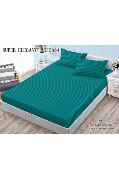 Super Elegant Pucioasa Κάλυμμα κρεβατιού και 2 μαξιλαροθήκες, ελαστικό, σούπε...