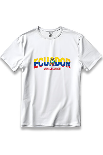 EZG Business ECUADOR Παγκόσμιο Κύπελλο Προσαρμοσμένης Σχεδίασης Μπλουζάκι με ...