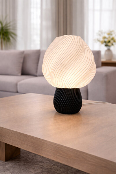 Mosso Steel Smi̇lo Model - Led Lampshade - Table Lamp - Powered by USB 5V - S...