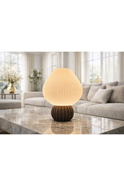 Mosso Steel Dovi̇ Model - Led Lampshade - Table Lamp - Powered by USB 5V - Sl...