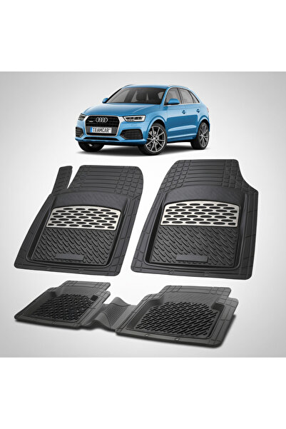 TEAMCAR Συμβατά πατάκια δαπέδου για Audi Q3 8U SUV 2011-2018 |   Ασήμι