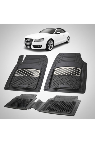 TEAMCAR Audi A5 8T Cabriolet Συμβατά Πατάκια Δαπέδου 2009-2016 |   Ασήμι