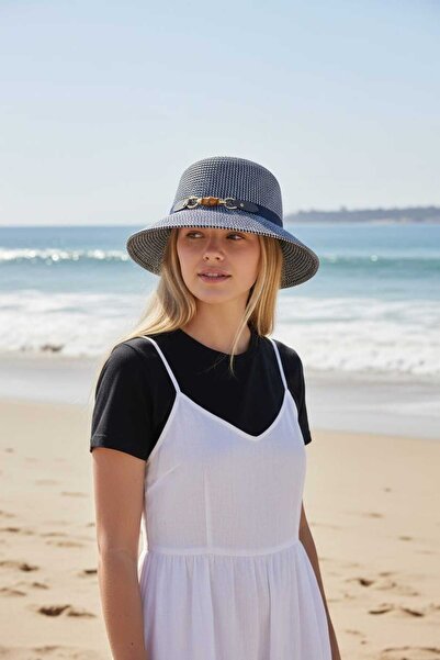 Aware Time Γυναικείο ψάθινο καπέλο Fedora