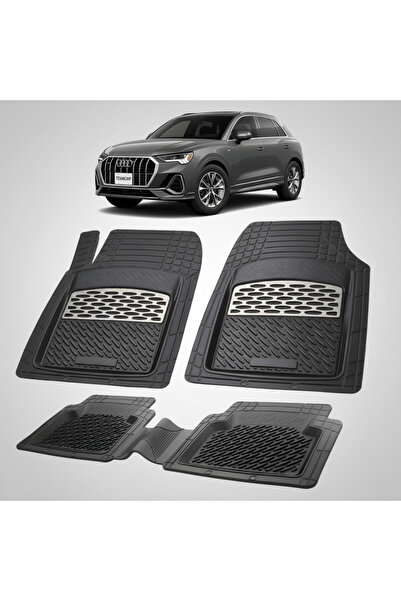 TEAMCAR Συμβατά πατάκια δαπέδου για Audi Q3 F3 SUV 2018-2025 |   Ασήμι