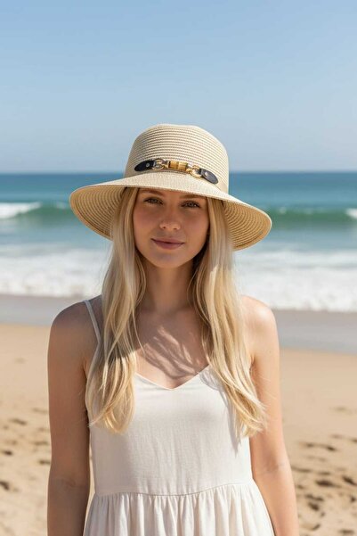 Aware Time Γυναικείο ψάθινο καπέλο Fedora