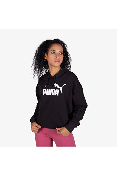 Puma Ess Cropped Logo Hoodie Tr Γυναικεία φούτερ