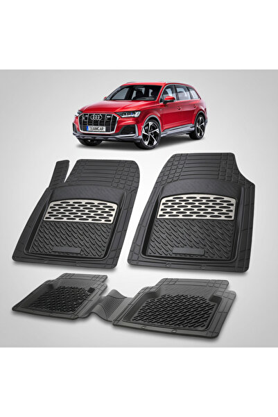 TEAMCAR Συμβατά πατάκια δαπέδου για Audi Q7 4M SUV 2015-2025 |   Ασήμι