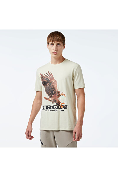 Under Armour Pjt Rck Eagle Graphic Ss Erkek Bej T-Shirt