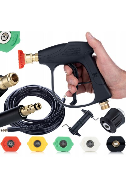 Rosfix Set de spălare cu presiune ProKit 8M – Pistol de 300 bari, 5 duze |   ...