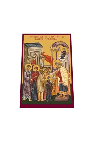 OEM Icoana Intrarea Maicii Domnului in Biserica printata pe MDF cu UV la dime...