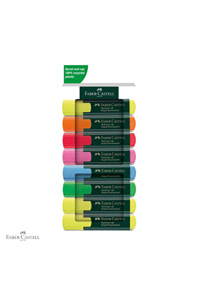 Faber Castell Set de 8 evidențiatoare super-fluorescente Faber-Castell 1548, ...
