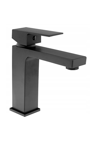 Granitan Baterie Lavoar Negru CUBE, Design Modern, Calitate Superioara, Finis...