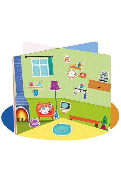 Çocuk Akademi 3 Boyutlu Stickerlı Oyun Evim