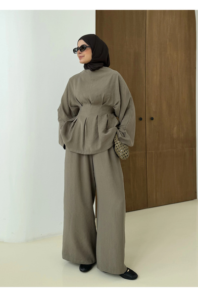 MODA AKSA 9120 ÖN PİLE PREMİUM TAKIM haki
