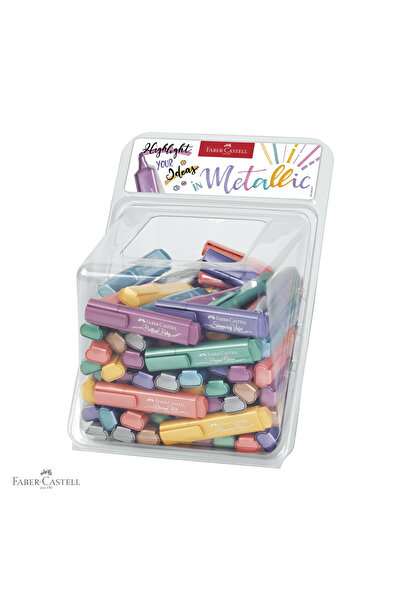 Faber Castell Set de 100 markere metalice pentru text Faber-Castell, set prof...